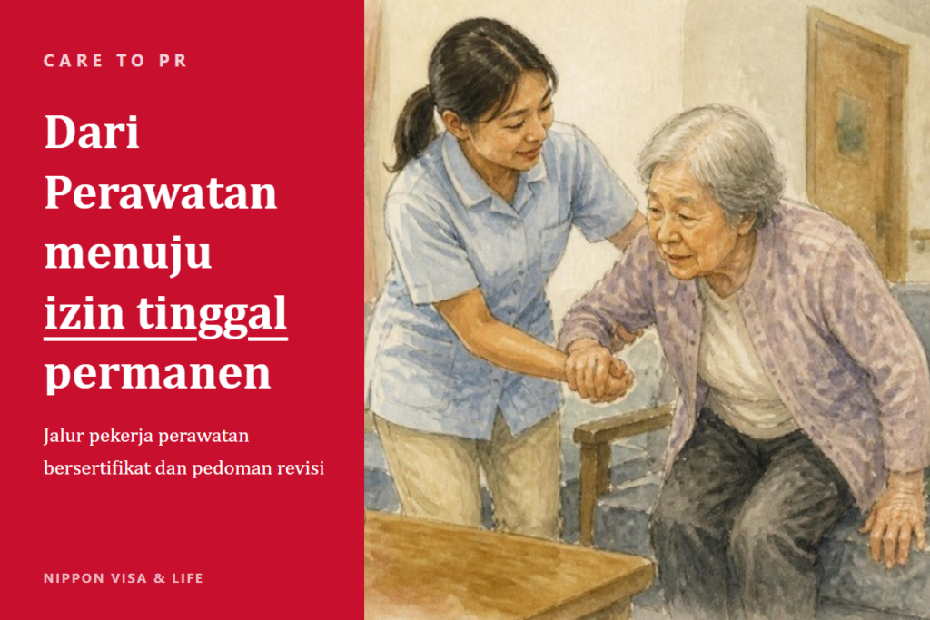 Dari Pekerja Berketerampilan Spesifik bidang Perawatan menuju izin tinggal permanen | Jalur pekerja perawatan bersertifikat dan hal penting dalam pedoman yang direvisi pada Reiwa 8
