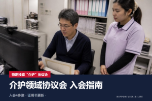 特定技能“介护”协议会入会指南｜入会证明书的取得・更新・外国人的登记