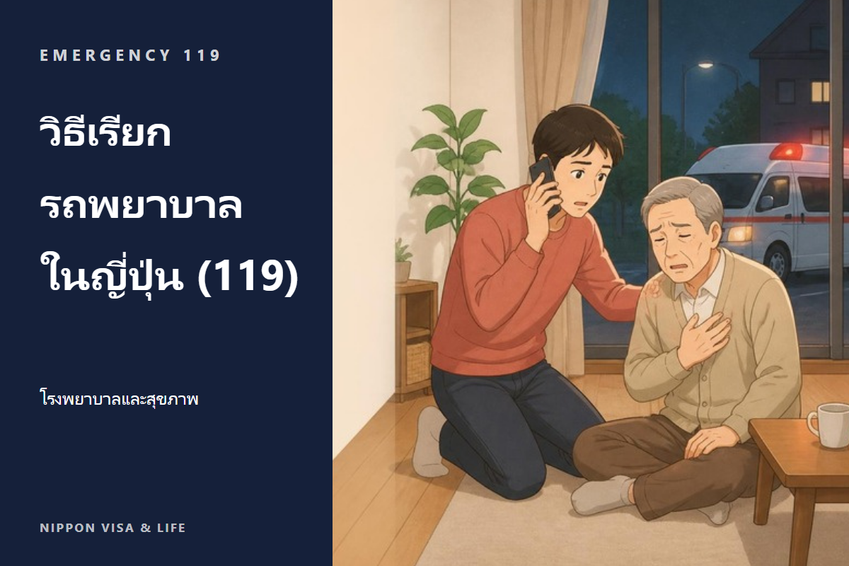 วิธีเรียกรถพยาบาลในญี่ปุ่น｜วิธีโทร 119 สิ่งที่ต้องแจ้ง และช่องทางปรึกษาเมื่อไม่แน่ใจ (#7119)