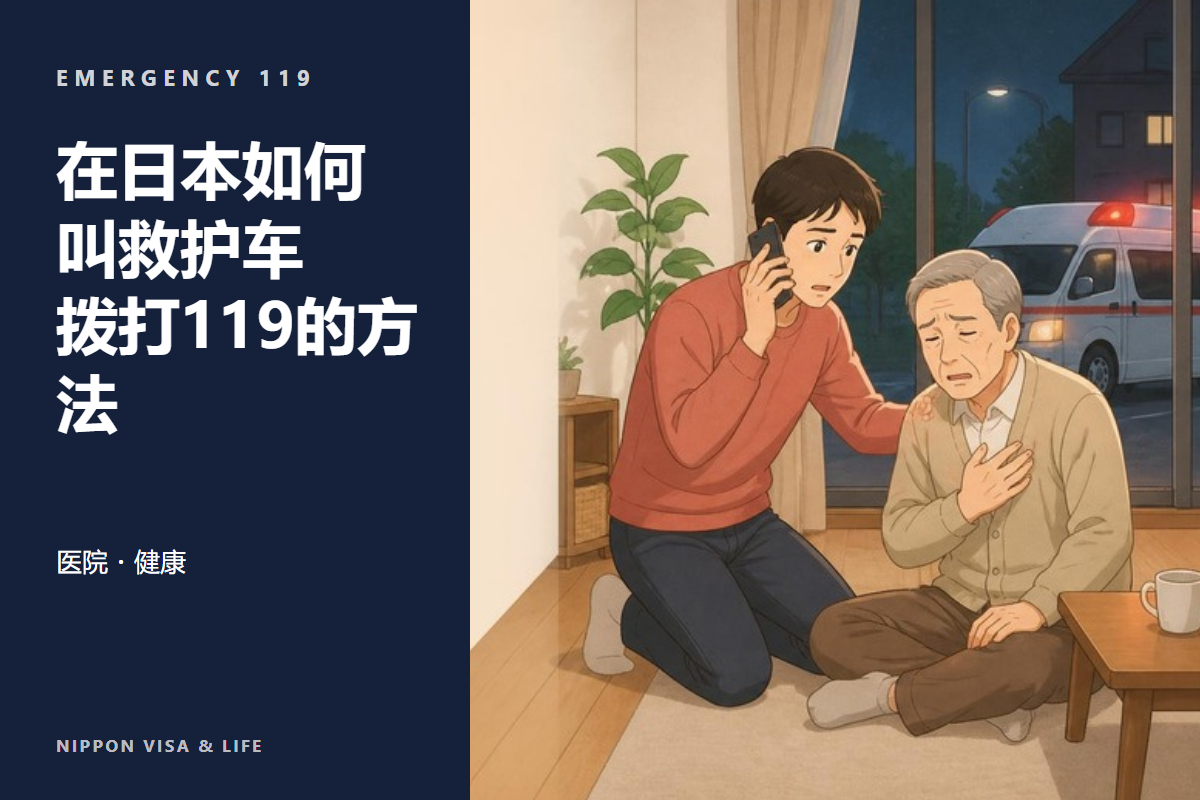 在日本如何叫救护车｜119的拨打方法・要说明的内容・犹豫时的咨询窗口（#7119）