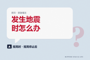 在日本发生地震时怎么办｜摇晃时・摇晃停止后・平时的准备