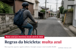 Regras para andar de bicicleta no Japão｜Mão esquerda, capacete, registro antifurto e multa azul (hansokukin)