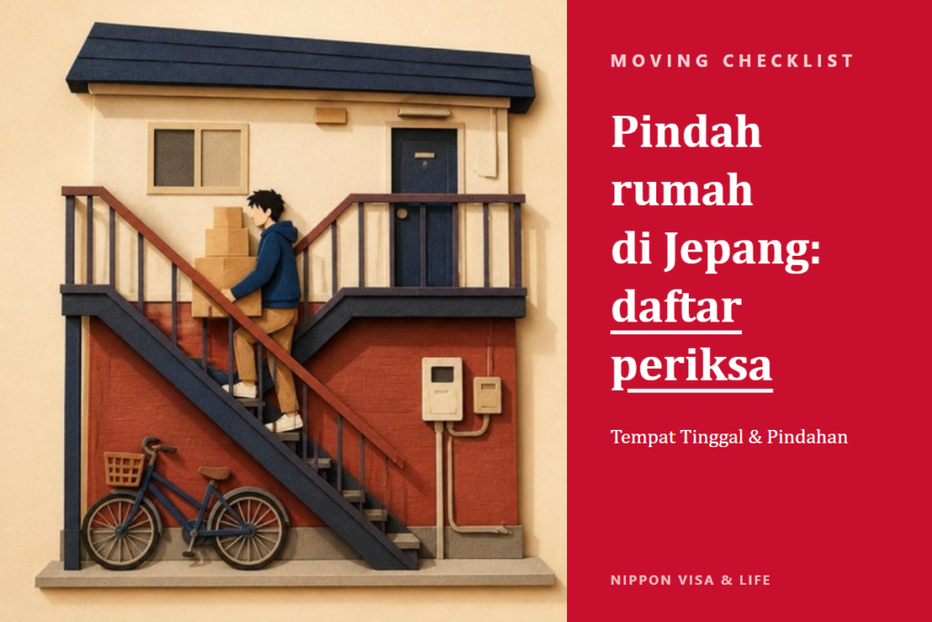 Daftar Periksa Prosedur Saat Pindah Rumah di Jepang | Pemberitahuan Pindah Keluar, Pemberitahuan Pindah Masuk, Kartu Izin Tinggal, Listrik, Gas, Air, dan Penerusan Pos