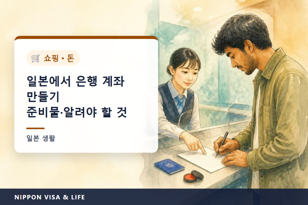 일본에서 은행 계좌를 만들려면｜필요한 것·만들 수 없을 때의 이유·주소나 재류기한이 바뀌었을 때의 연락