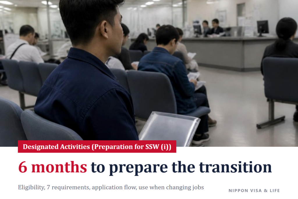 What Is Designated Activities (Preparation for Transition to Specified Skilled Worker (i)) in Japan? Eligibility, Requirements, Application Process, Use When Changing Jobs, and Points to Note