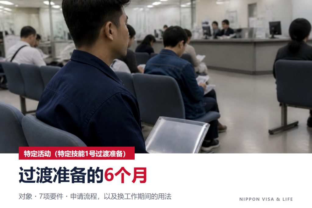 日本的特定活动（特定技能1号过渡准备）是什么｜对象・要件・申请流程、换工作期间的用法与注意事项