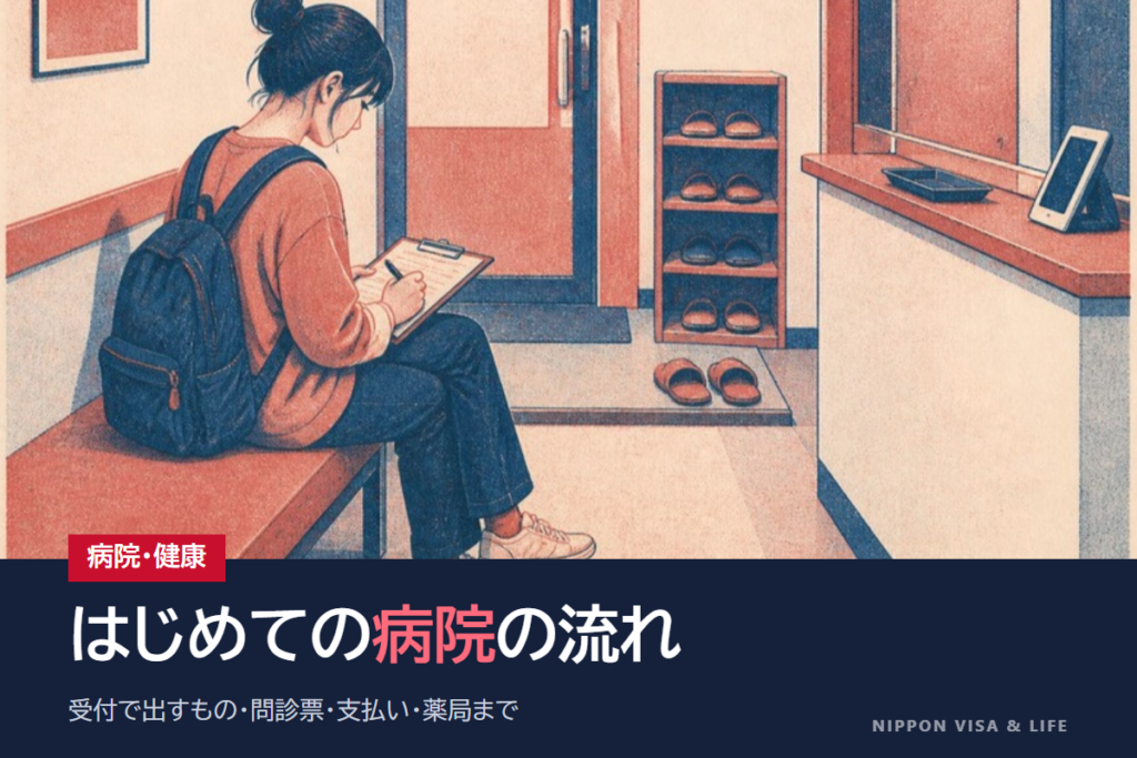 日本での病院のかかり方｜病院と診療所の選び方・受付で出すもの・問診票・支払い・薬局まで