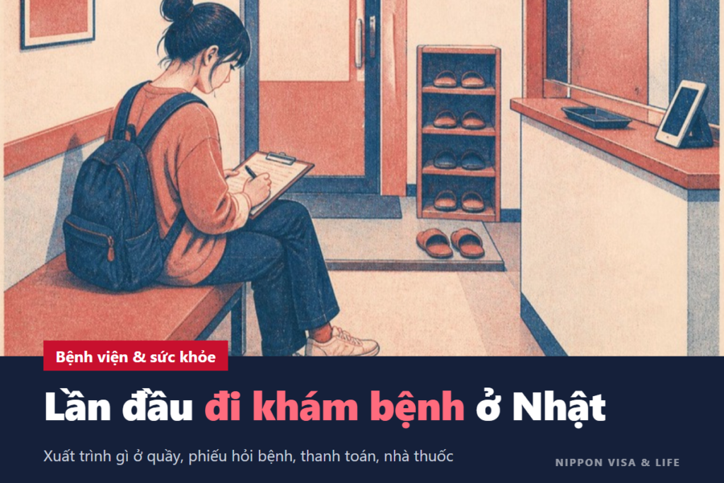 Cách đi khám bệnh ở Nhật Bản: Chọn bệnh viện hay phòng khám, những thứ cần đưa ở quầy tiếp nhận, phiếu khai bệnh, thanh toán và nhận thuốc ở nhà thuốc