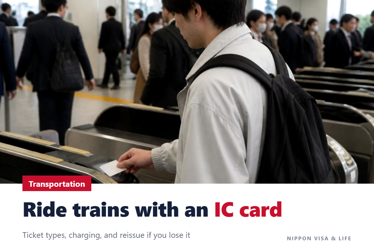 How to Ride Trains in Japan and Use IC Transit Cards: Buying Tickets, Going Through Ticket Gates, Charging, and What to Do If You Lose Your Card
