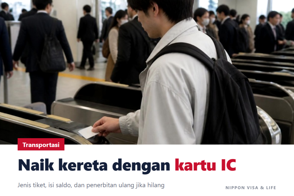 Cara Naik Kereta di Jepang dan Kartu IC Transportasi | Cara Membeli Tiket, Melewati Gerbang Tiket, Mengisi Saldo, dan Jika Kartu Hilang