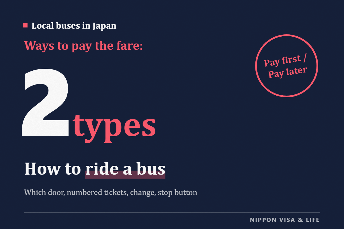 How to Ride a Local Bus in Japan: Which Door to Use, Numbered Tickets, Paying the Fare, and the Stop Button