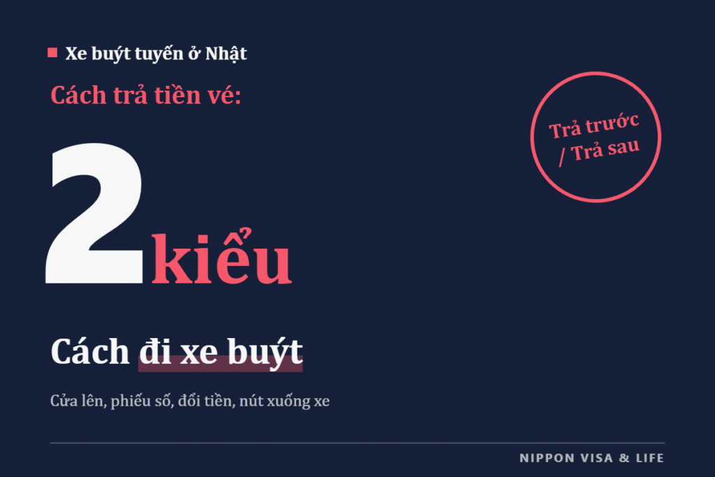 Cách đi xe buýt tuyến ở Nhật Bản: Lên cửa nào, phiếu số thứ tự, cách trả tiền vé và nút xuống xe
