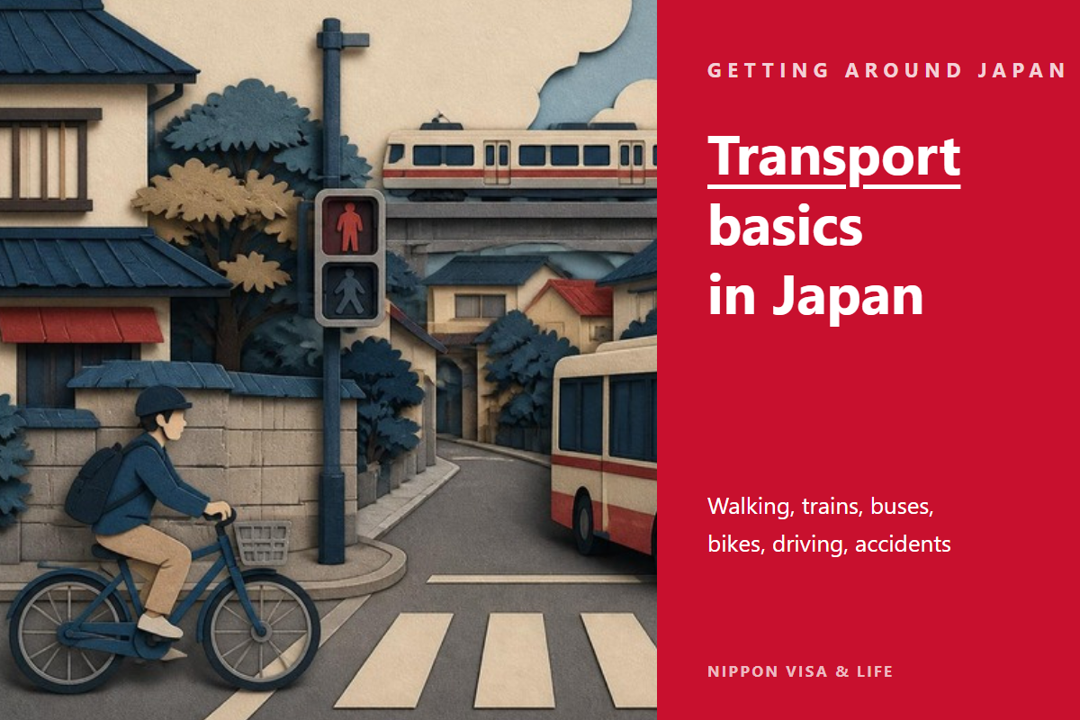 Getting Around in Japan: The Basics of Walking, Trains, Buses, Bicycles, Driving, and Traffic Accidents