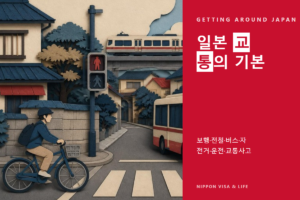 일본 교통의 기본｜걸을 때·전철·버스·자전거·자동차 운전·교통사고가 났을 때