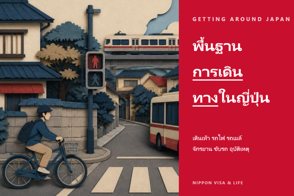 พื้นฐานการเดินทางในญี่ปุ่น｜เมื่อเดินเท้า รถไฟ รถบัส จักรยาน การขับรถ และเมื่อเกิดอุบัติเหตุจราจร