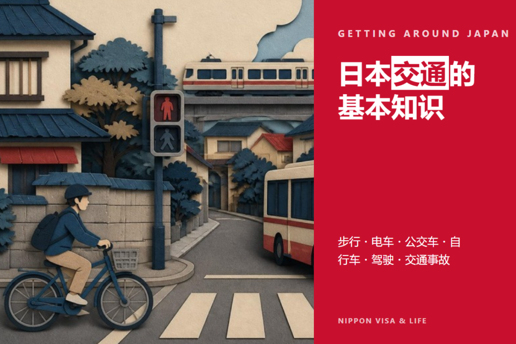 日本交通的基本知识｜走路时・电车・公交车・自行车・开车・发生交通事故时
