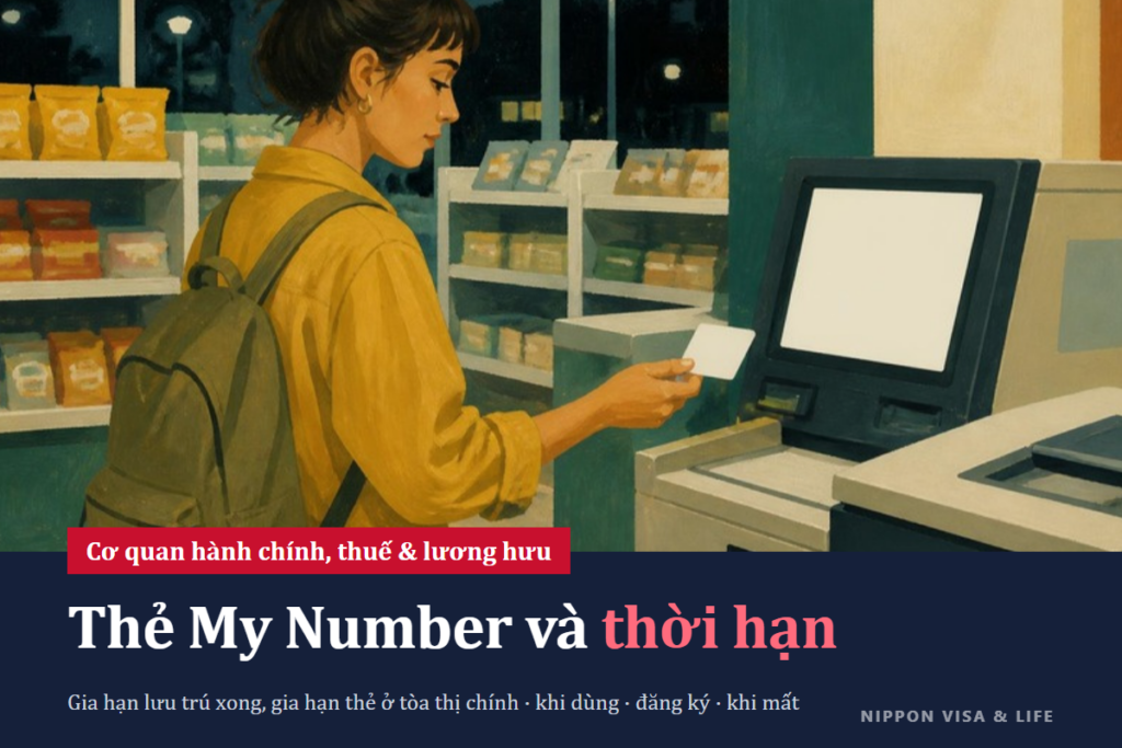 Mã số cá nhân My Number và thẻ My Number tại Nhật Bản: Những điều cư dân nước ngoài cần biết (khi nào dùng, cách làm thẻ, gia hạn thời hạn hiệu lực, khi bị mất)