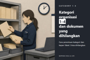 Apa itu kategori organisasi afiliasi Pekerja Berketerampilan Spesifik di Jepang? Penentuan kategori 1–4 dan dokumen yang dapat dihilangkan