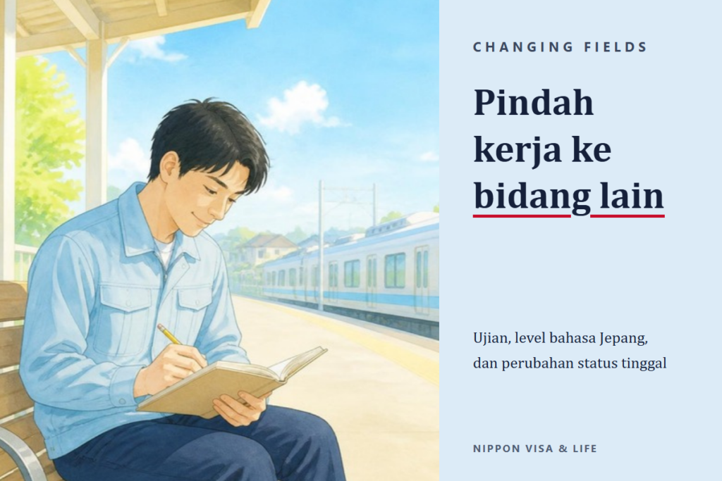 Cara pindah kerja ke bidang lain sebagai Pekerja Berketerampilan Spesifik di Jepang｜Kelulusan ujian, kategori pekerjaan, dan alur perubahan status tinggal