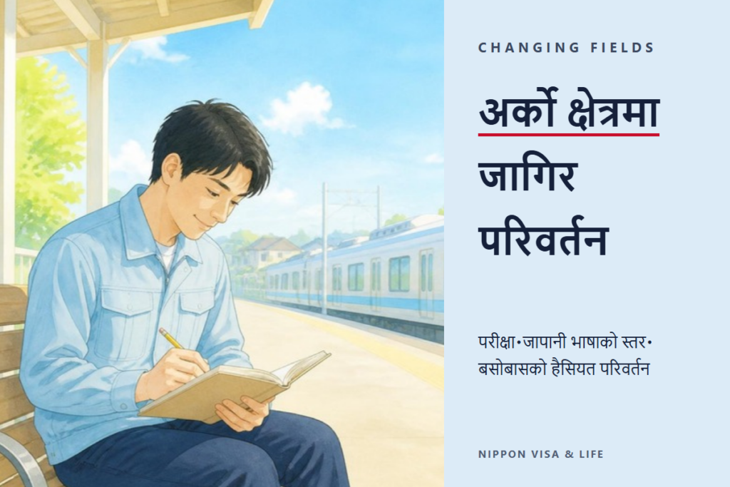 जापानमा विशिष्ट सीपबाट अर्को क्षेत्रमा जागिर परिवर्तन गर्ने तरिका｜परीक्षा उत्तीर्ण・कामको वर्ग・बसोबासको हैसियत परिवर्तनको क्रम