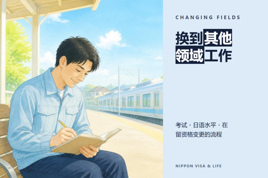在日本以特定技能换到其他领域工作｜考试合格・业务区分・在留资格变更的流程