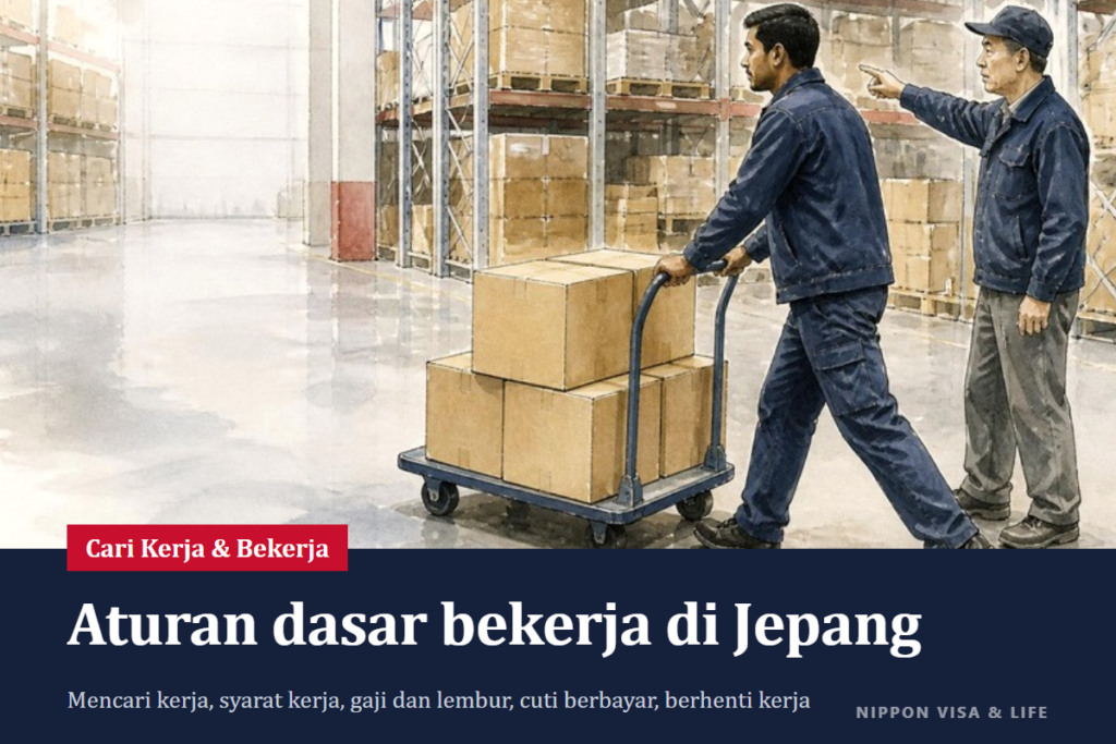 Dasar-Dasar Mencari Kerja dan Bekerja di Jepang | Hello Work, Kondisi Kerja, Gaji dan Lembur, Cuti Berbayar, Saat Berhenti Kerja, Tempat Konsultasi