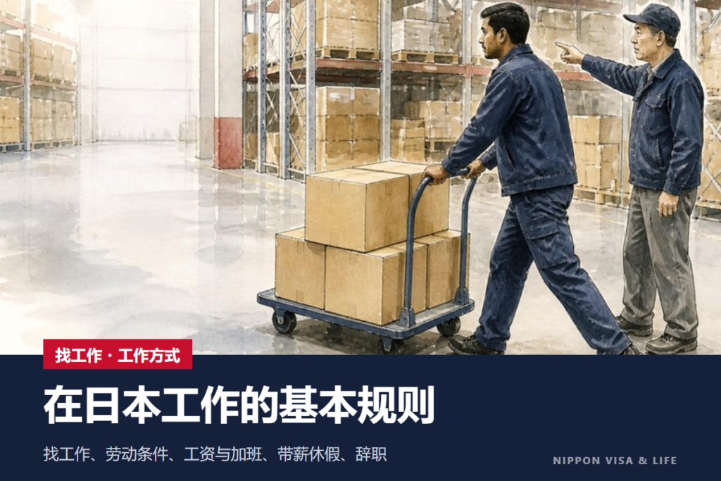 在日本找工作与工作方式的基本知识｜Hello Work・劳动条件・工资与加班・带薪休假・辞职时・咨询窗口