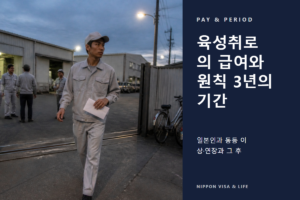 일본 육성취로의 급여는 얼마? 일본인과 동등 이상의 규칙과 일할 수 있는 기간(원칙 3년·그 후)