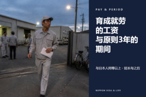 日本育成就劳的工资是多少？“与日本人同等以上”的规则和可工作期间（原则3年・之后）