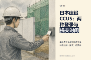 日本建设职业提升系统（CCUS）的登录｜对特定技能外国人和接收企业的要求