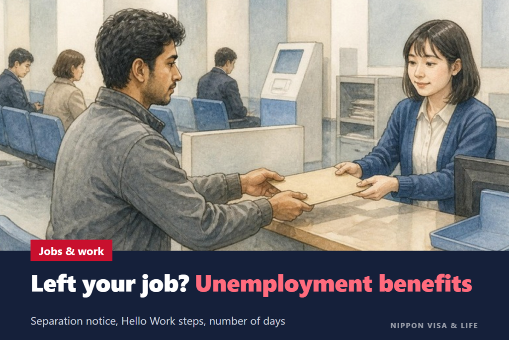 Unemployment Benefits in Japan After Leaving Your Job: Separation Notice, Hello Work Procedures, Conditions and How Long You Can Receive Them