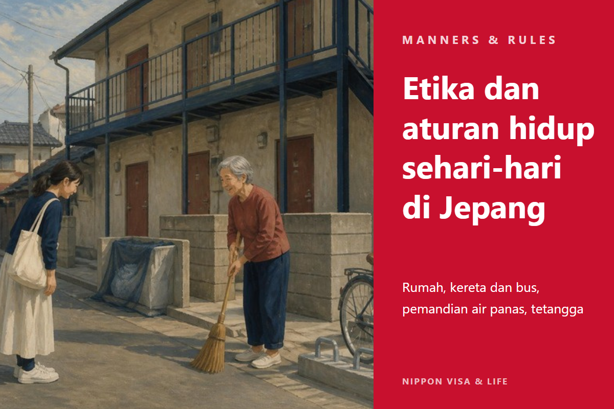 Tata Krama dan Aturan yang Perlu Diketahui Saat Tinggal di Jepang | Rumah, Kereta dan Bus, Pemandian Air Panas, Hubungan dengan Tetangga, Minuman Beralkohol dan Rokok, Hari Libur