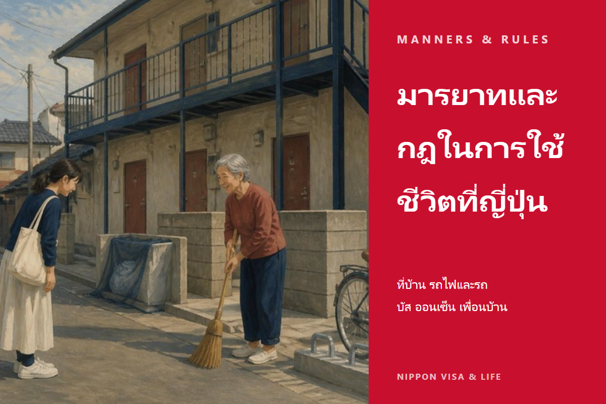 มารยาทและกฎที่ควรรู้เมื่ออาศัยอยู่ในญี่ปุ่น｜ในบ้าน บนรถไฟและรถบัส ออนเซ็น การอยู่ร่วมกับเพื่อนบ้าน เหล้าและบุหรี่ วันหยุด