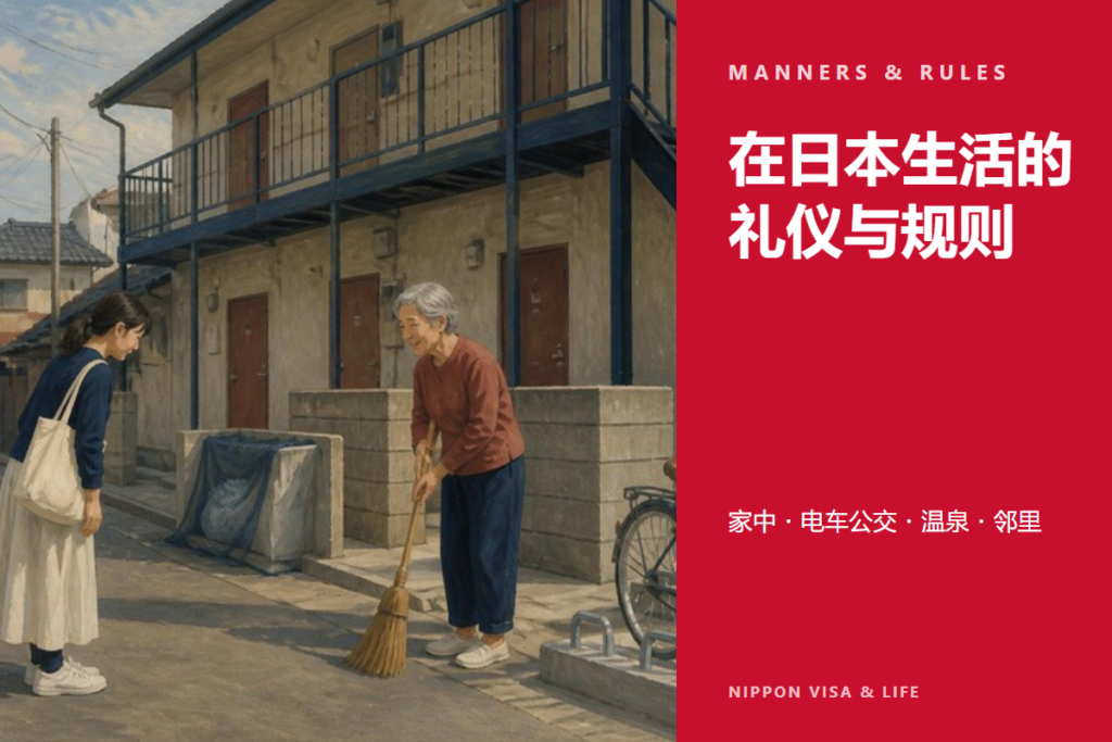 在日本生活时应了解的礼仪和规则｜家中・电车和公交车・温泉・邻里关系・饮酒和吸烟・节假日