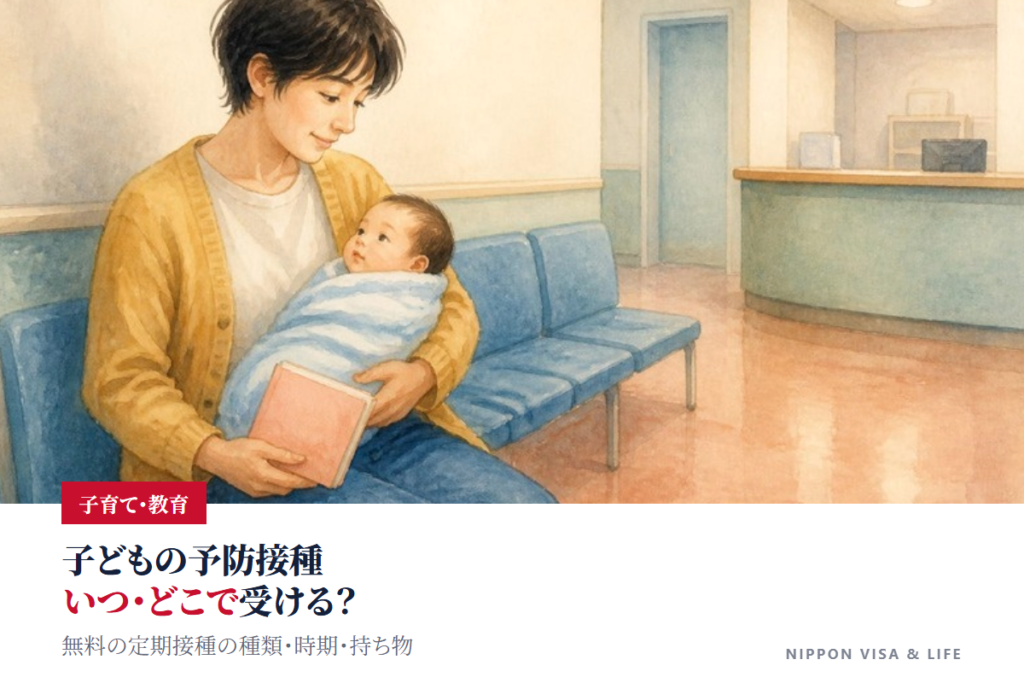 日本の子どもの予防接種｜無料で受けられる定期接種の種類・時期・受け方・持ち物