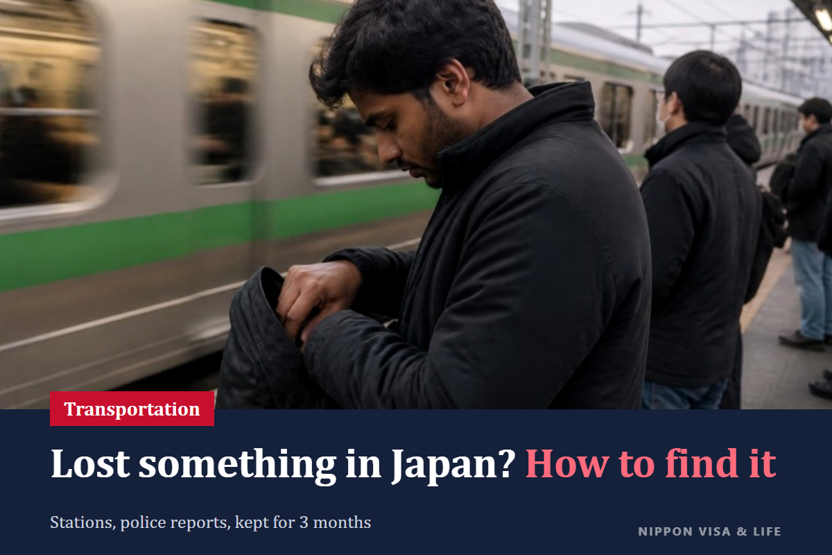 If You Lose Something or Leave Something Behind in Japan: How to Look for Items Lost at Stations, on Trains, Buses, Taxis or on the Street, and How to File a Lost Property Report
