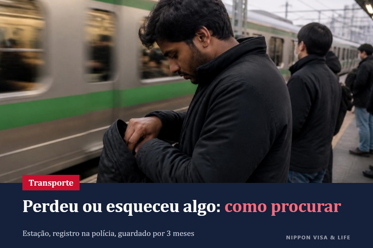 Perdeu ou esqueceu algo no Japão｜Como procurar objetos perdidos na estação, no trem, no ônibus, no táxi ou na rua, e o registro de perda na polícia