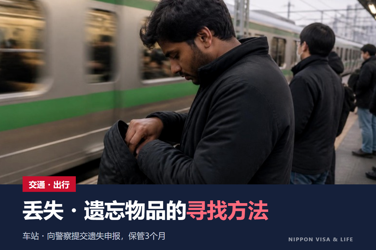 在日本丢失物品・忘拿东西时｜在车站・电车・公交车・出租车・路上丢失时的寻找方法和遗失申报