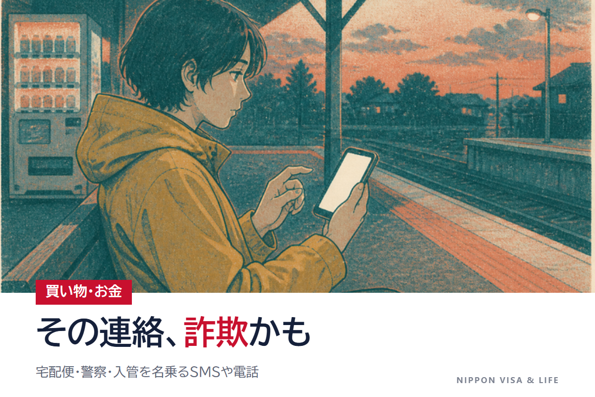 詐欺のメール・SMS・電話に気づいたとき｜宅配便・警察・入管をかたる手口と、相談先（#9110・188）