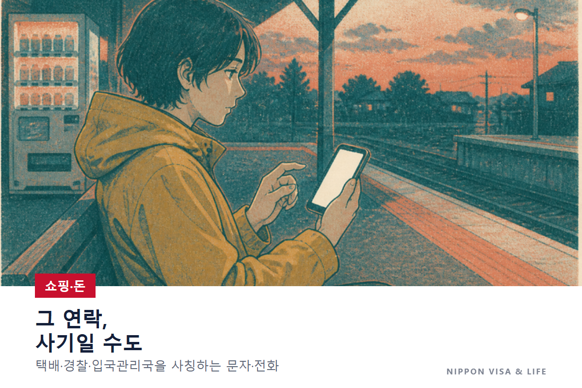 일본에서 사기 메일・문자・전화를 알아차렸을 때｜택배・경찰・입관을 사칭하는 수법과 상담처(#9110・188)