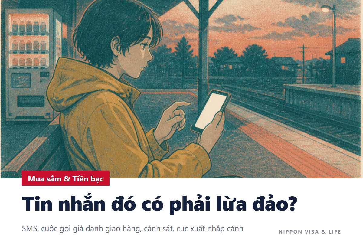 Khi nhận email, tin nhắn SMS, cuộc gọi lừa đảo tại Nhật Bản | Thủ đoạn giả danh công ty giao hàng, cảnh sát, Cục Xuất nhập cảnh và nơi tư vấn (#9110, 188)