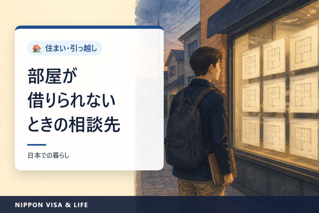 日本で部屋を借りにくいときの相談先｜セーフティネット住宅・居住支援法人・保証会社・外国語の窓口