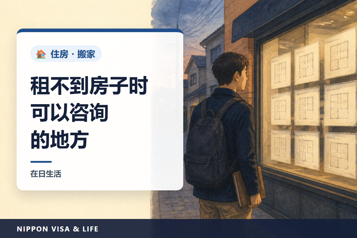 在日本租房困难时的咨询窗口｜安全网住宅・居住支援法人・保证公司・外语窗口