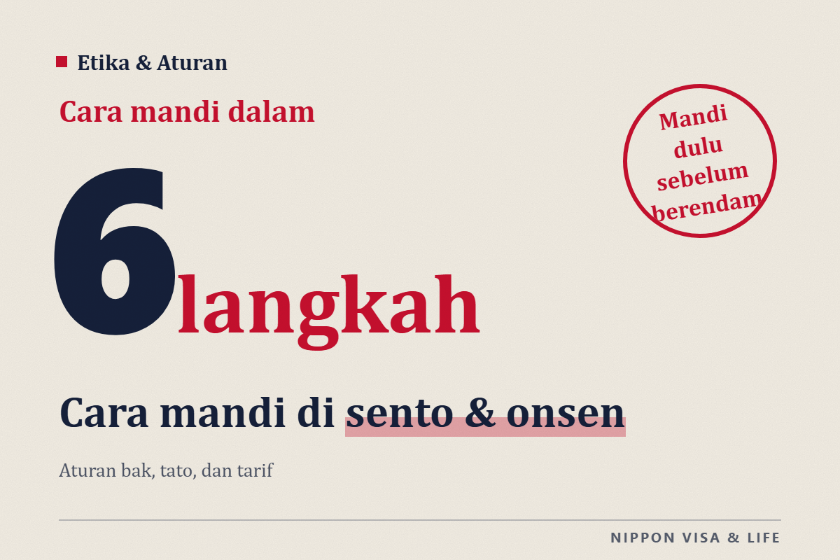 Cara Mandi di Sento (Pemandian Umum) dan Onsen (Pemandian Air Panas) di Jepang | Yang Dilakukan Sebelum Masuk, Aturan di Bak Mandi, Tato, Usia Anak, dan Tarif