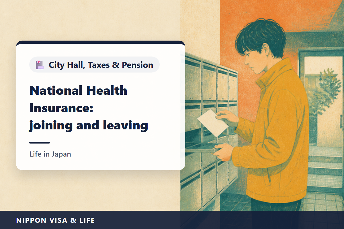 How to Join and Leave National Health Insurance in Japan: Who Must Join, the 14-Day Notification, What to Bring, Premiums and Reductions