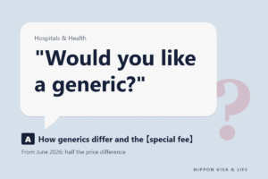 What Are Generic Medicines in Japan? What the Pharmacy Will Ask You and the Special Fee When You Choose a Brand-Name Medicine