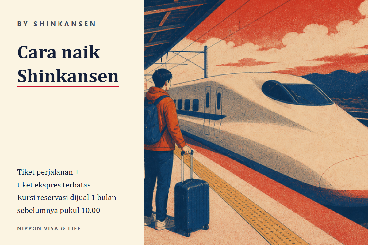 Cara Naik Shinkansen dan Kereta Ekspres Terbatas di Jepang | Tiket Naik dan Tiket Ekspres Terbatas, Kursi Reserved dan Non-Reserved, Cara Membeli Tiket, Aturan Barang Bawaan Besar