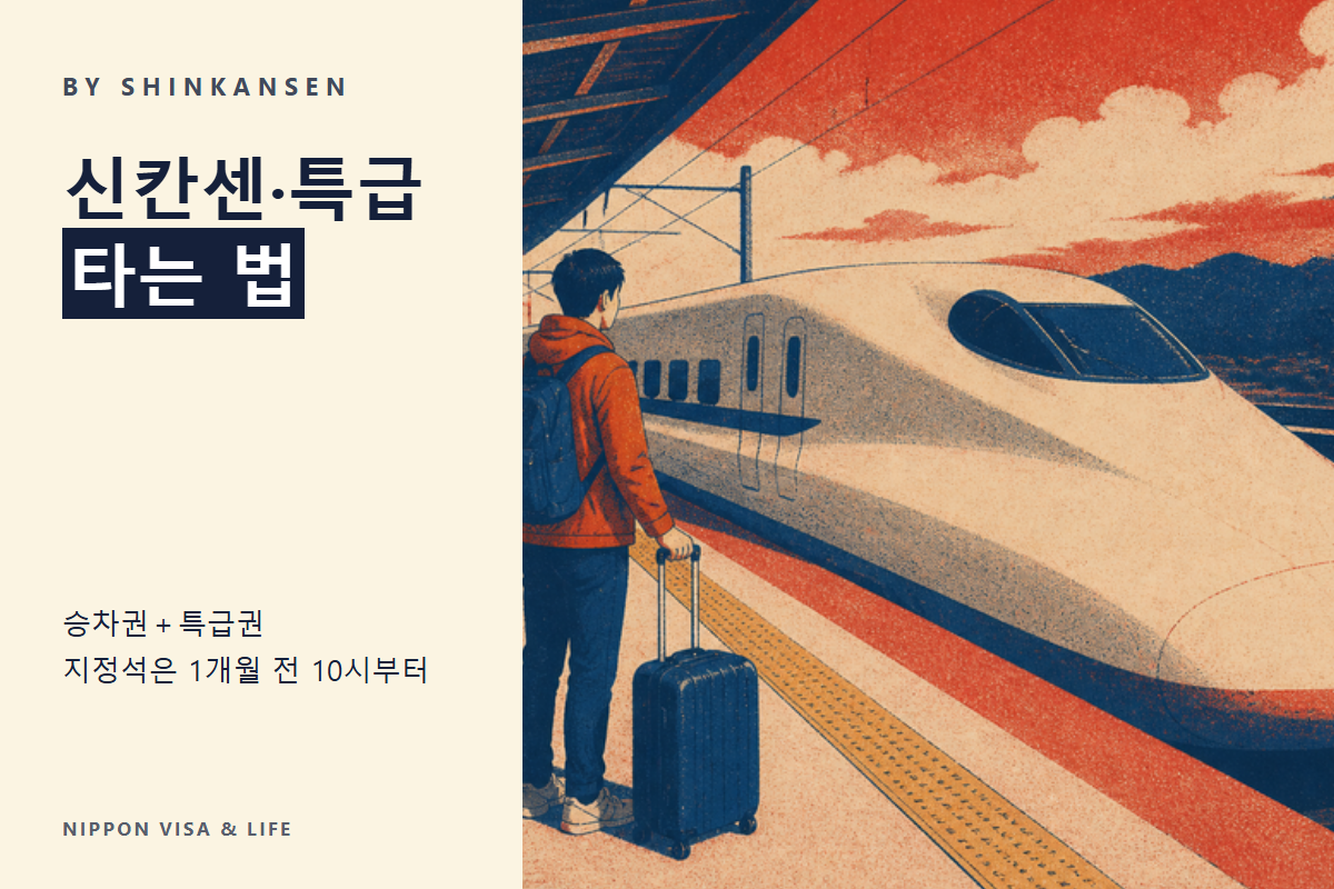 일본의 신칸센·특급 열차 타는 방법｜승차권과 특급권, 지정석과 자유석, 표 사는 방법, 큰 짐 규칙