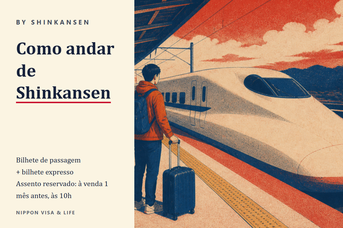 Como andar de shinkansen e trem expresso limitado no Japão｜Bilhete de passagem e bilhete expresso, assento reservado e não reservado, como comprar e regras para bagagem grande