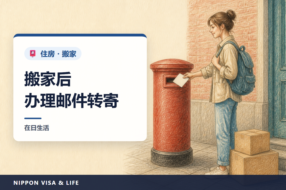 在日本搬家时的邮件转寄申请（転居届）｜免费1年・3种提交方式・身份确认・不会转寄的邮件